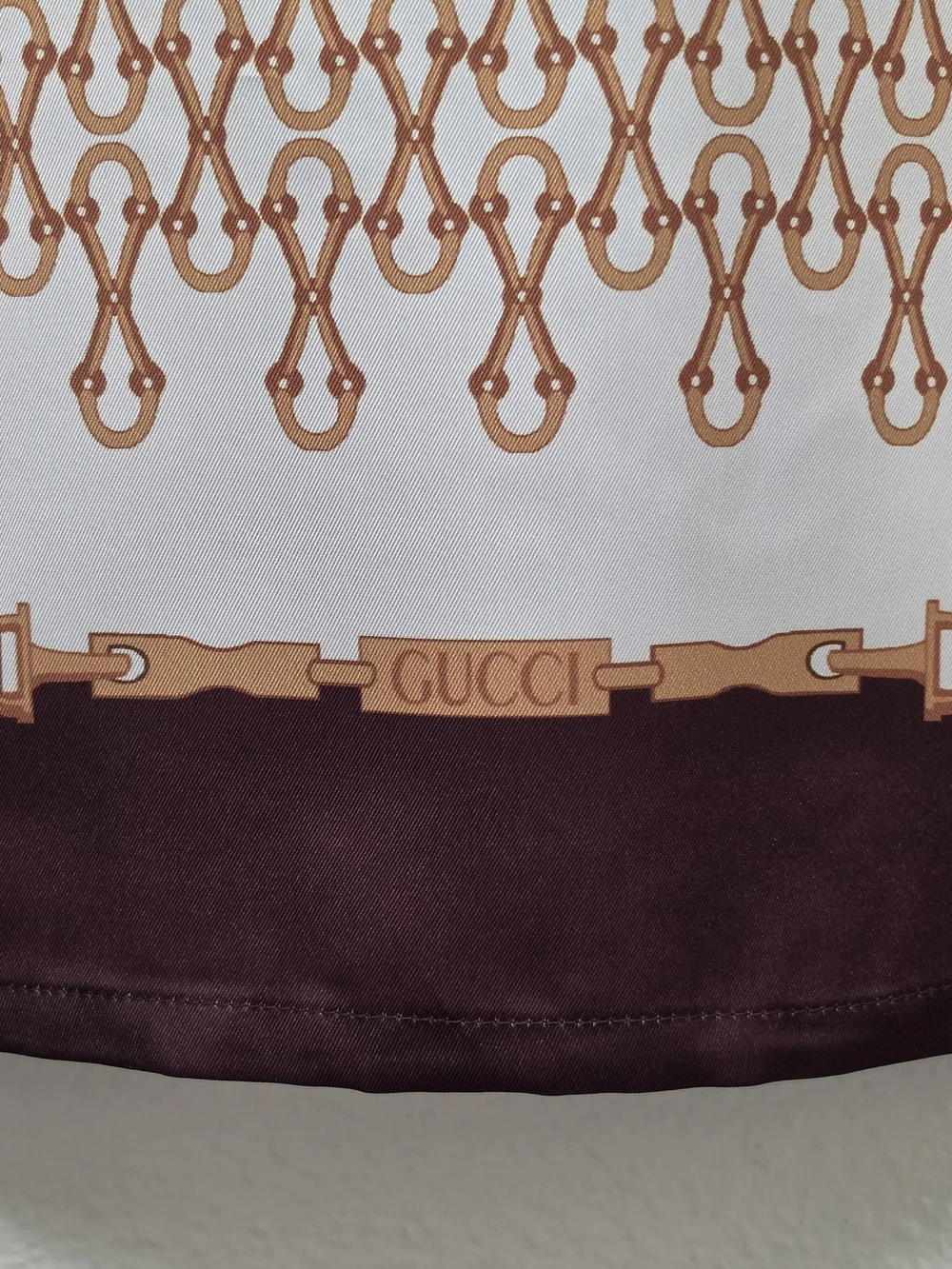 Gucci Equestrian Print Bowling Shirt, M